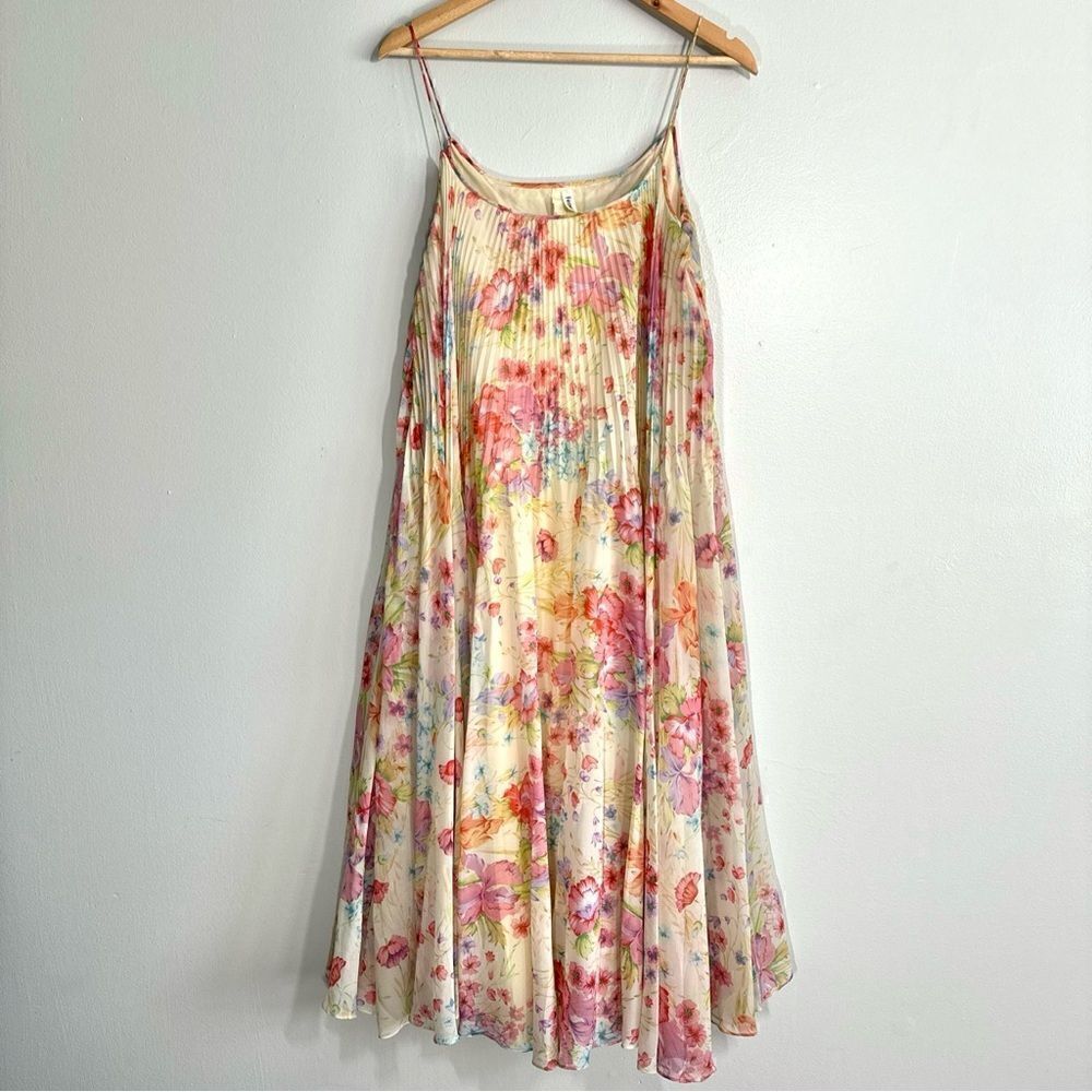 Marita by Anthony Muto Floral Flowy Colorful Dress Vintage Made In USA Size 6